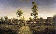 Pierre etienne theodore rousseau The village of becquigny china oil painting reproduction